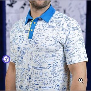 RSVLTS +Disney Donald Duck 90th Graphic Polo Shirt